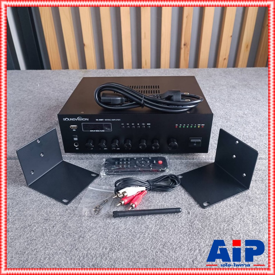 SOUNDVISION SA-60BT powermixer +++ เพาเวอร์มิกเซอร์ระบบประกาศ แอมพลิฟายเออร์ มิกเซอร์ เพาเวอร์มิกเซอร์ SA 60BT SA60BT เอไอ-ไพศาล