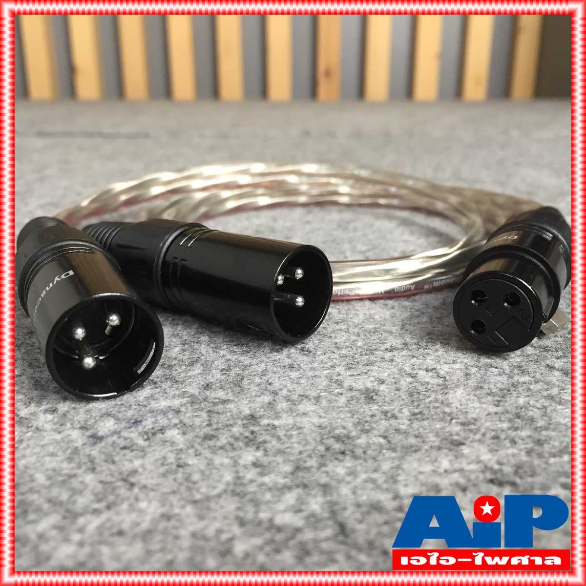 DYNACOM สายCANNONตัวเมียCANNONตัวผู้x2 J2049-4 ต่อY 1เมตร สายใส สายสัญญาณเสียง XLRตัวเมีย ออก XLRตัวผู้2หัว 1เมตร ยาว1เมตร XLRจะมีสีเงินและสีดำขึ้นกับล็อตการผลิต