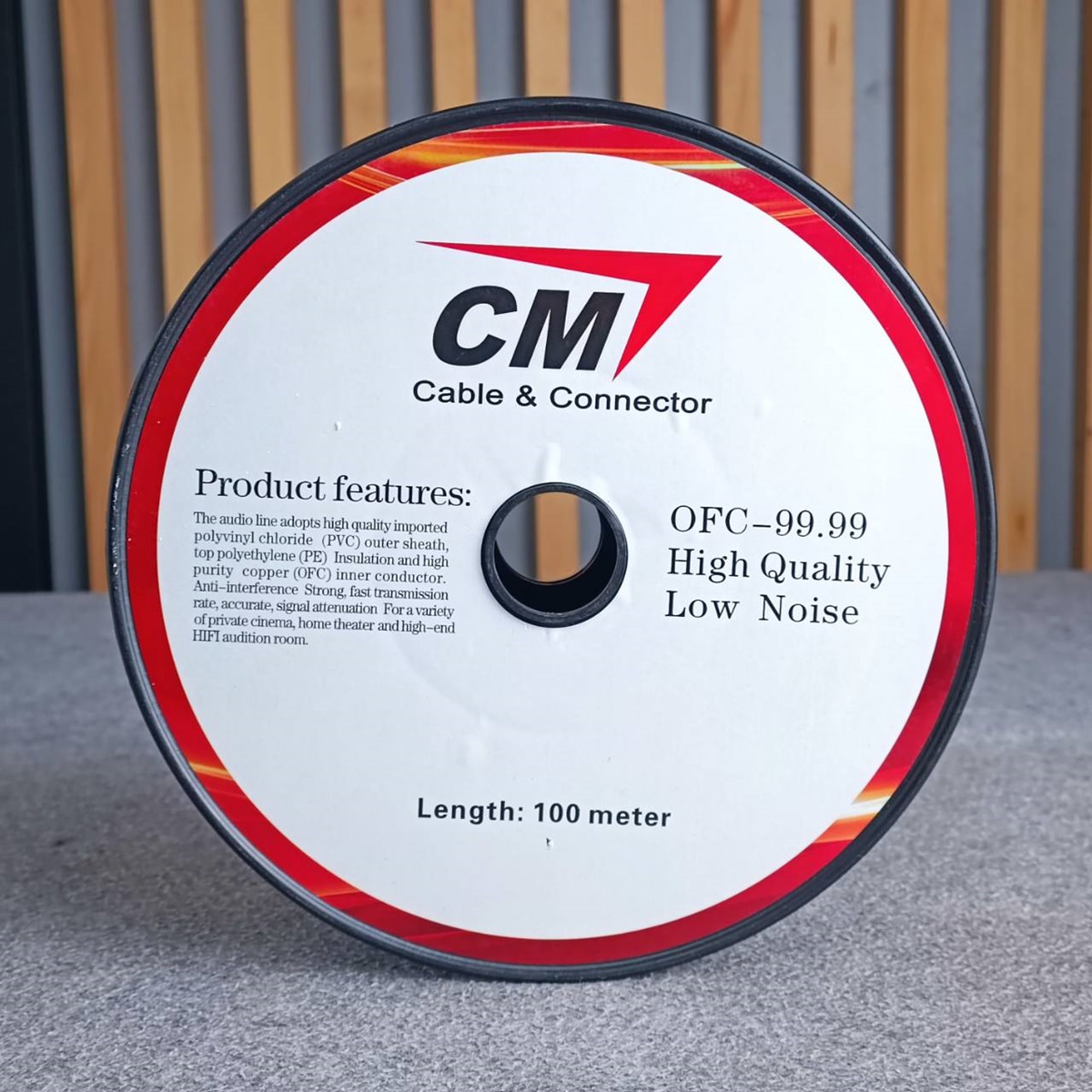 ขด50เมตร CM A-2402 สาย DMX สีดำ สายสัญญาณ AES/EBU Digital Audio 110 ohm A 2402 A2402 เอไอ-ไพศาล เอไอ-ไพศาล