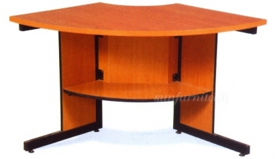 ชุดโต๊ะประชุมมุมโค้ง พร้อมชั้นวางของ TK รุ่น CFO-72, CFO-94