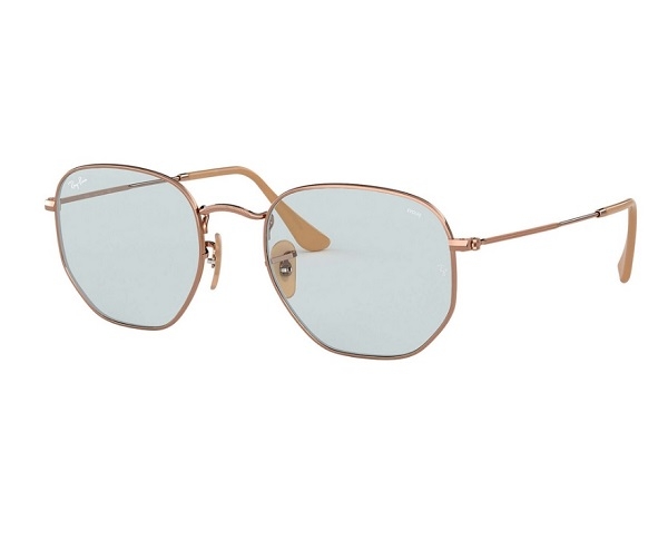 แว่นตา Ray-Ban Hexagonal Evolve Round 54 MM เลนส์สีฟ้า ปรับแสงได้
