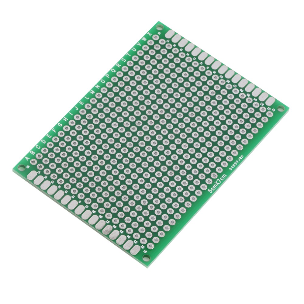 5x7cm แผ่นปริ๊นอเนกประสงค์ Double Side Prototype PCB diy Universal Printed Circuit Board (PCB)