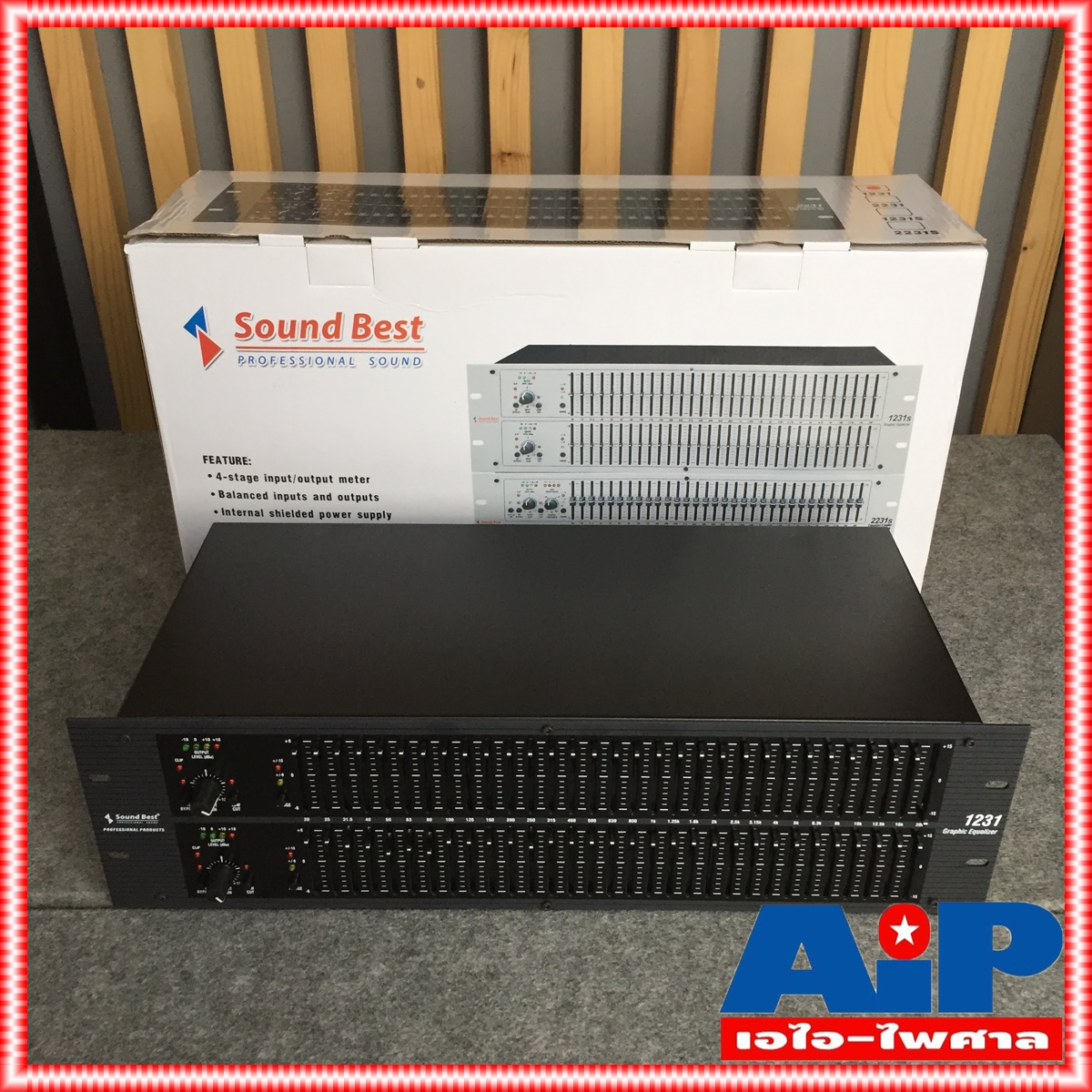 SOUNDBEST 1231B EQ Eqlizer 1231 อีคิวซาด์เบส 1231 Sound Best ซาวด์เบส อีคิวอีควอไลเซอร์31ช่อง เอไอ-ไพศาล +++