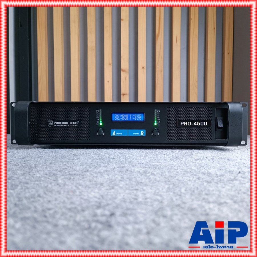 รุ่นใหม่มีจอ PROEUROTECH PRO-4500 NEWมีจอ POWERAMP เพาว์เวอร์แอมป์ 450 วัตต์ รุ่นใหม่ ขนาด 2U ระบบหม้อแปลง โปรยูโรเทค PRO 4500 PRO4500 เอไอ-ไพศาล