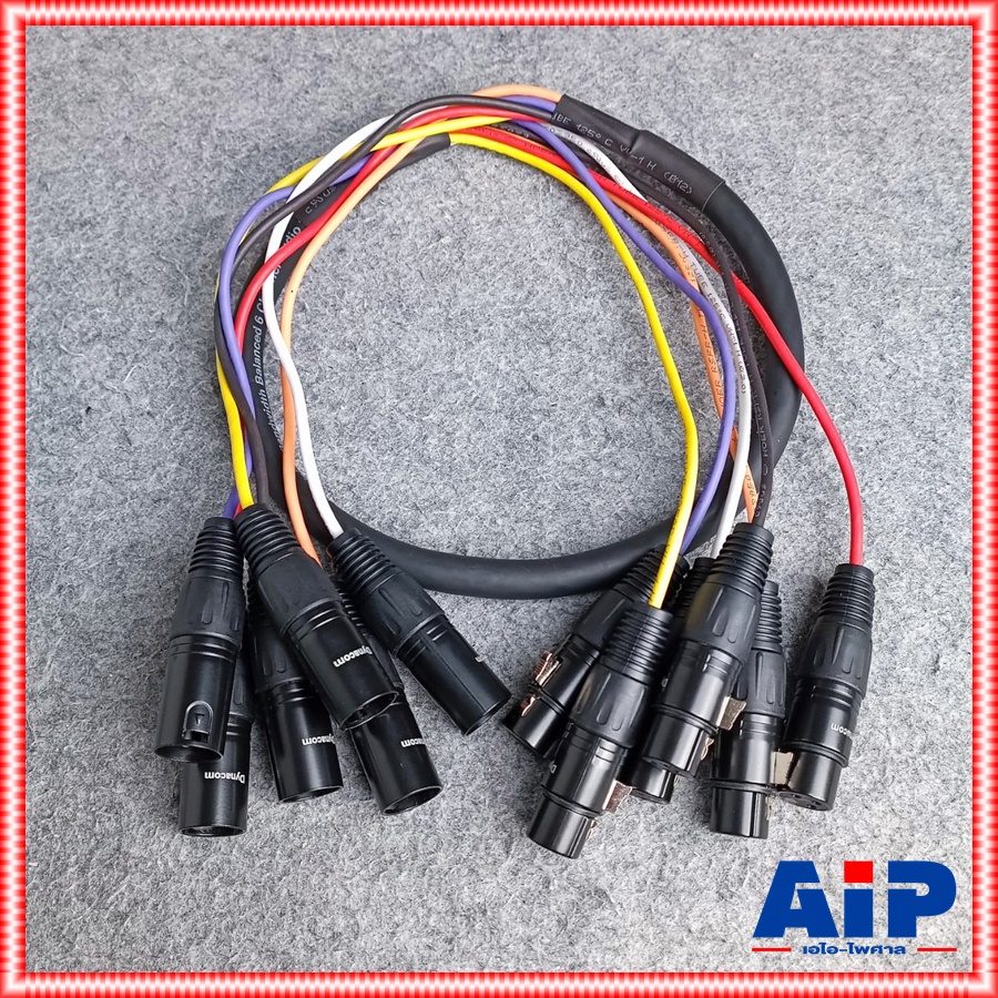 2เมตร DYNACOM J201 มัลติคอร์ 6คอร์ XLR ผู้ออกเมีย J-201 J 201 สายมัลติคอร์ XLRผู้-เมีย สาย CANNONผู้ออกเมีย XLR6คอร์ ไดน่าคอม เอไอ-ไพศาล