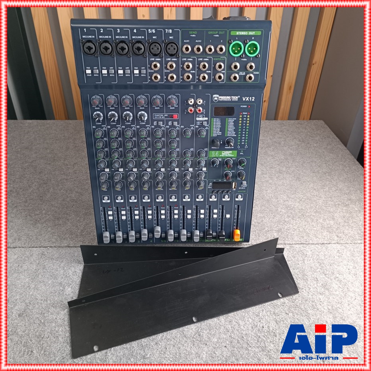 PROEUROTECH VX-12 MIXER มิกซ์ โปรยูโรเทค มิกเซอร์ 12 ช่อง เอฟเฟคแท้ รองรับ USB และ บูลทูธ VX12 PRO EUROTECH เอไอ-ไพศาล