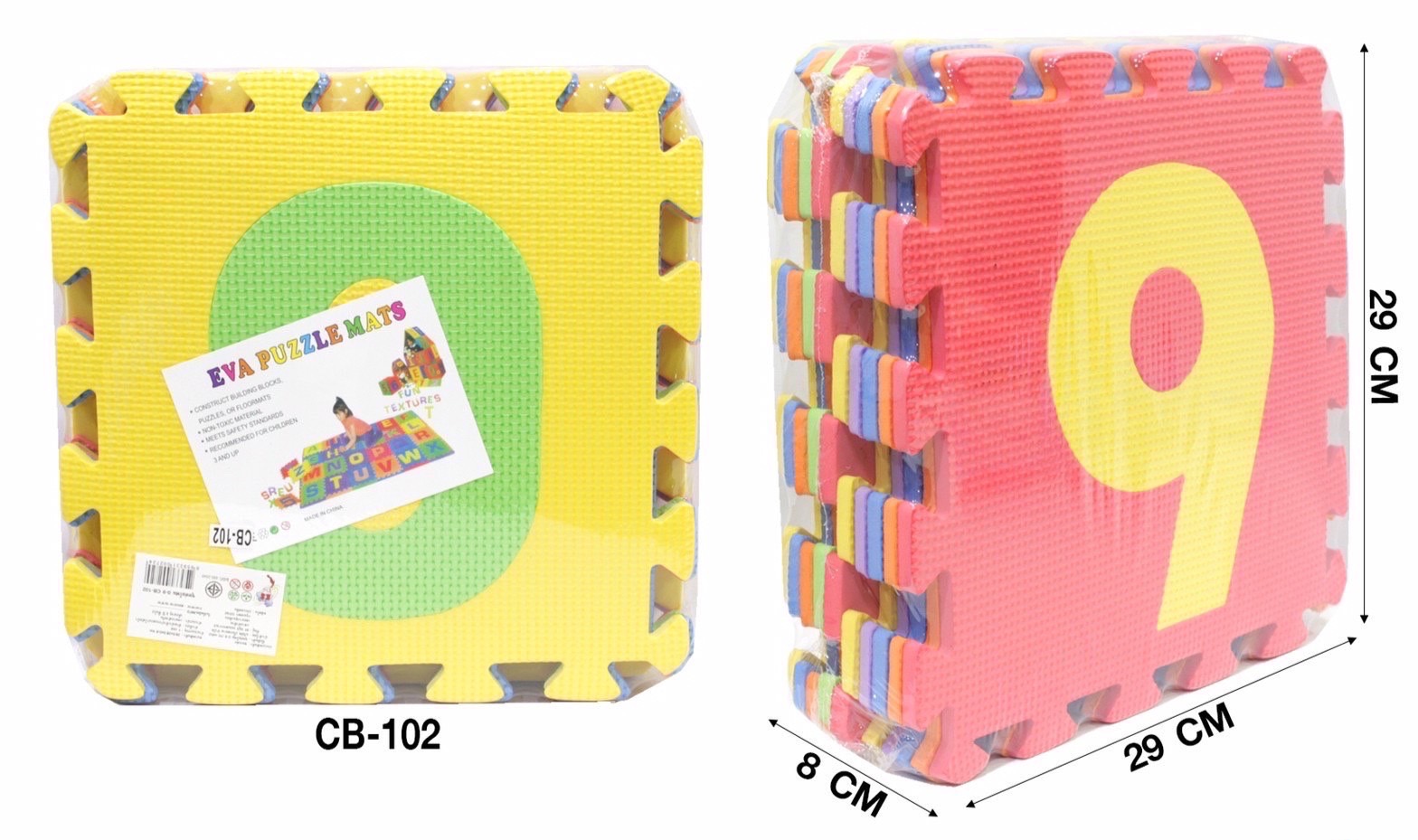 CB-102 โฟมรองคลานตัวเลข สำหรับเด็ก ปลีกแพ็คละ (ของหมด)