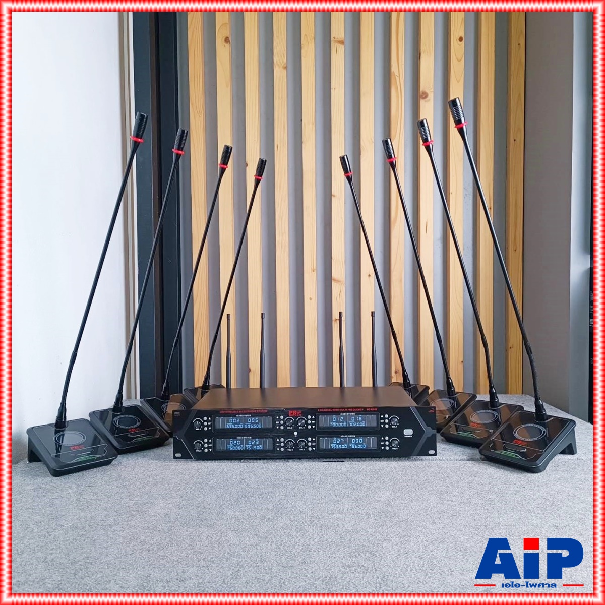 PROPLUS MT-U800 ไมค์ลอยตั้งโต๊ะ 8ตัว UHF Wireless Microphone ชุดไมค์ประชุมไร้สาย ไมค์ลอยไร้สาย โปรพลัส MT U800 MTU800 เอไอ-ไพศาล