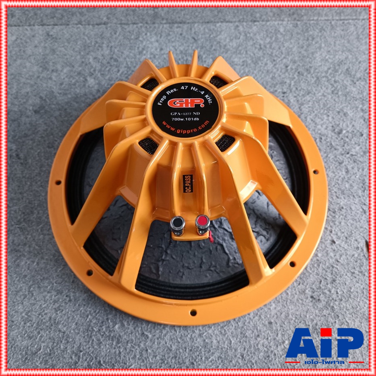 1ดอก GIP GPA-1277ND ลำโพง12นิ้ว นีโอ ดอกลำโพง 12นิ้ว GPA1277ND GPA 1277 ND GPA-1277 ND GPA1277 ลำโพง12นิ้ว เสียงกลาง โครงหล่อ แม่เหล็กนีโอไดเนียม น้ำหนักเบา เอไอ-ไพศาล +++