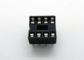 DIP8 (Socket Dip Solder Type 8 Pins, Pitch 2.54mm)