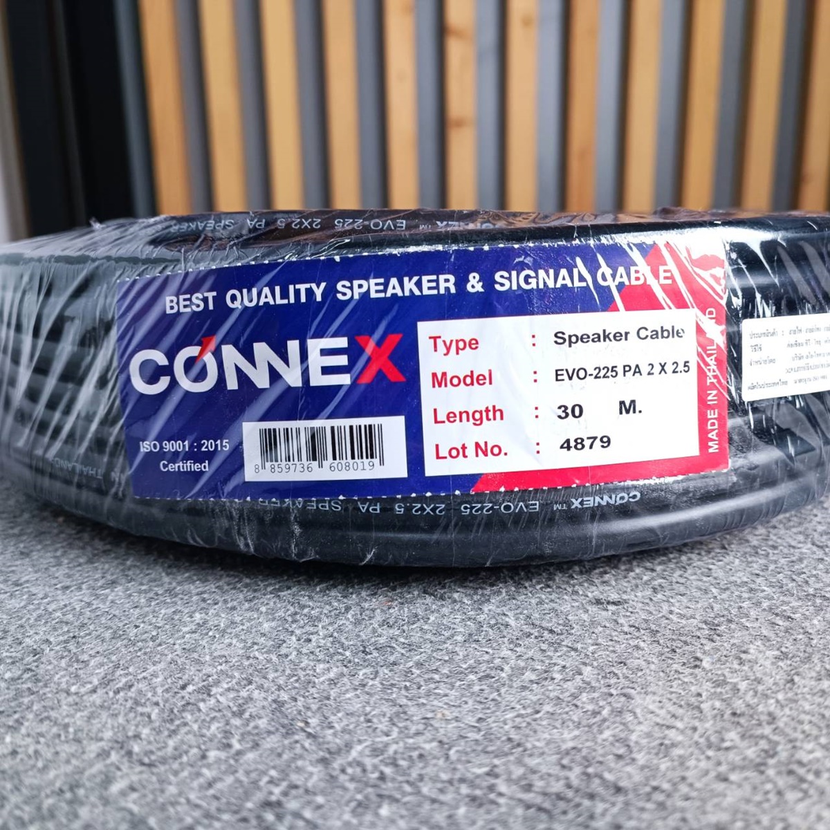 ขด30เมตร CONNEX EVO-225 2x2.5mm สายลำโพง กลมดำ ขนาด2.5mm. สายลำโพงกลางแจ้ง EVO225 EVO 225 ทองแดงแท้