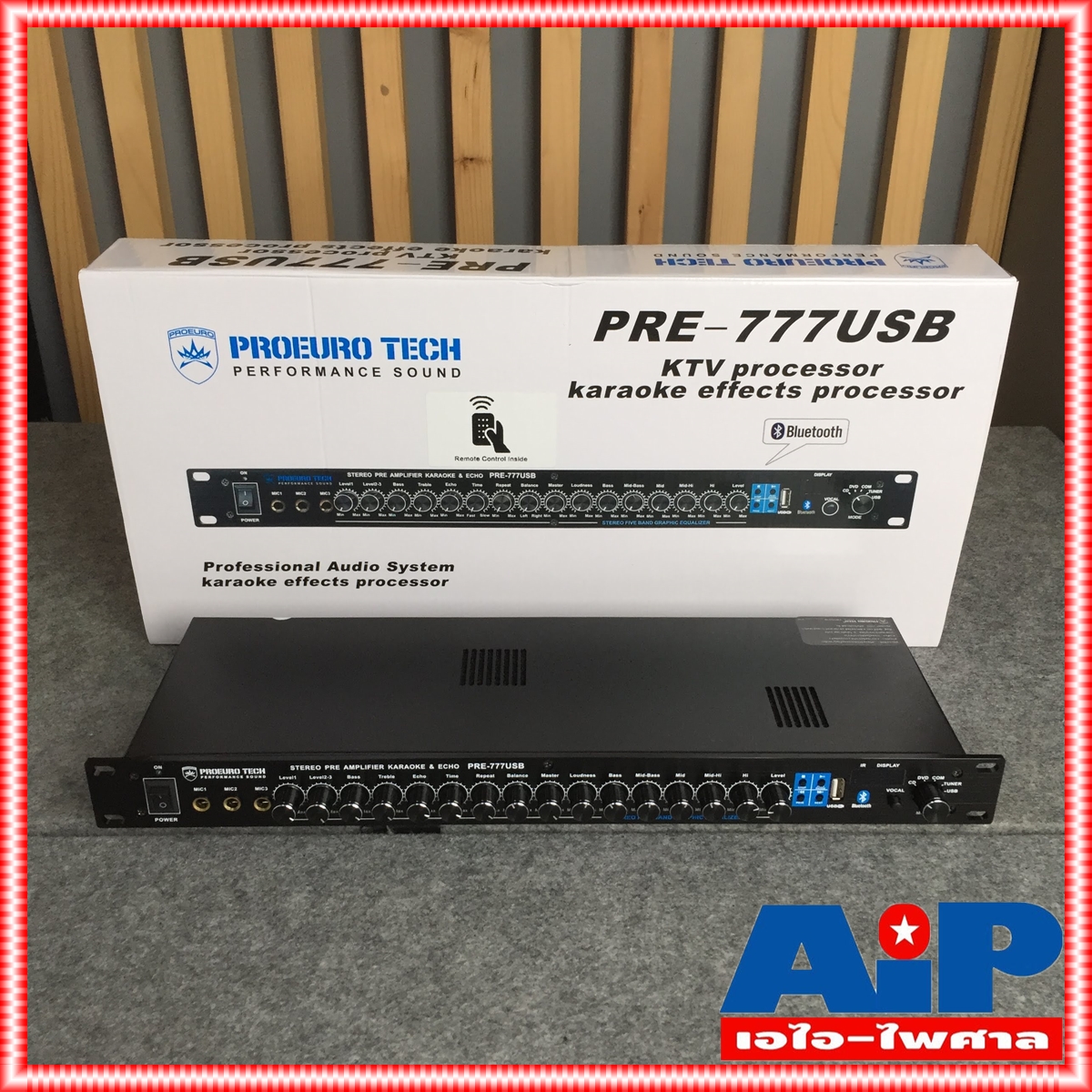 PROEUROTECH PRE777USB ปรีคาราโอเกะ บลูทูธ ปรีแอมป์ ปรีแอมป์บ้าน ปรีแอมป์แยกซับ ปรีแอมป์บลูทูธ pre 777 เอไอ-ไพศาล