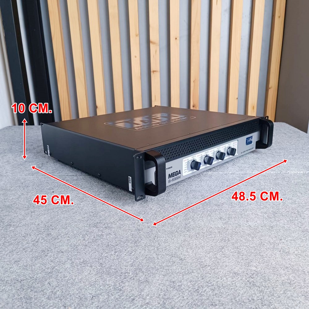 TAFN MEGA-Q10004PRO POWERAMP เพาเวอร์แอมป์ 4 แชนแนล กำลังขับ 2500 วัตต์ที่ 4 โอห์ม MEGA Q10004PRO MEGAQ10004PRO เอไอ-ไพศาล