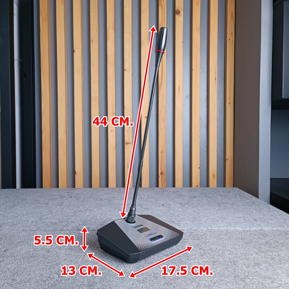 TADA U-1000G ไมค์ตั้งโต๊ะไร้สาย 8ตัว UHF มีระบบไมค์ประธาน ชุดไมค์ประชุมไร้สาย 8 ตัว พร้อมตัวรับสัญญาณ ธาดา U 1000G U1000G เอไอ-ไพศาล