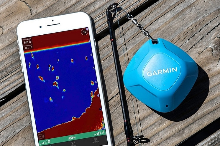 เครื่องหาปลา + GPS รุ่น Garmin Striker Cast with GPS โซน่าหาปลาแบบบลูทูธเชื่อมต่อโทรศัพท์ Sonar Wireless Fish Finder