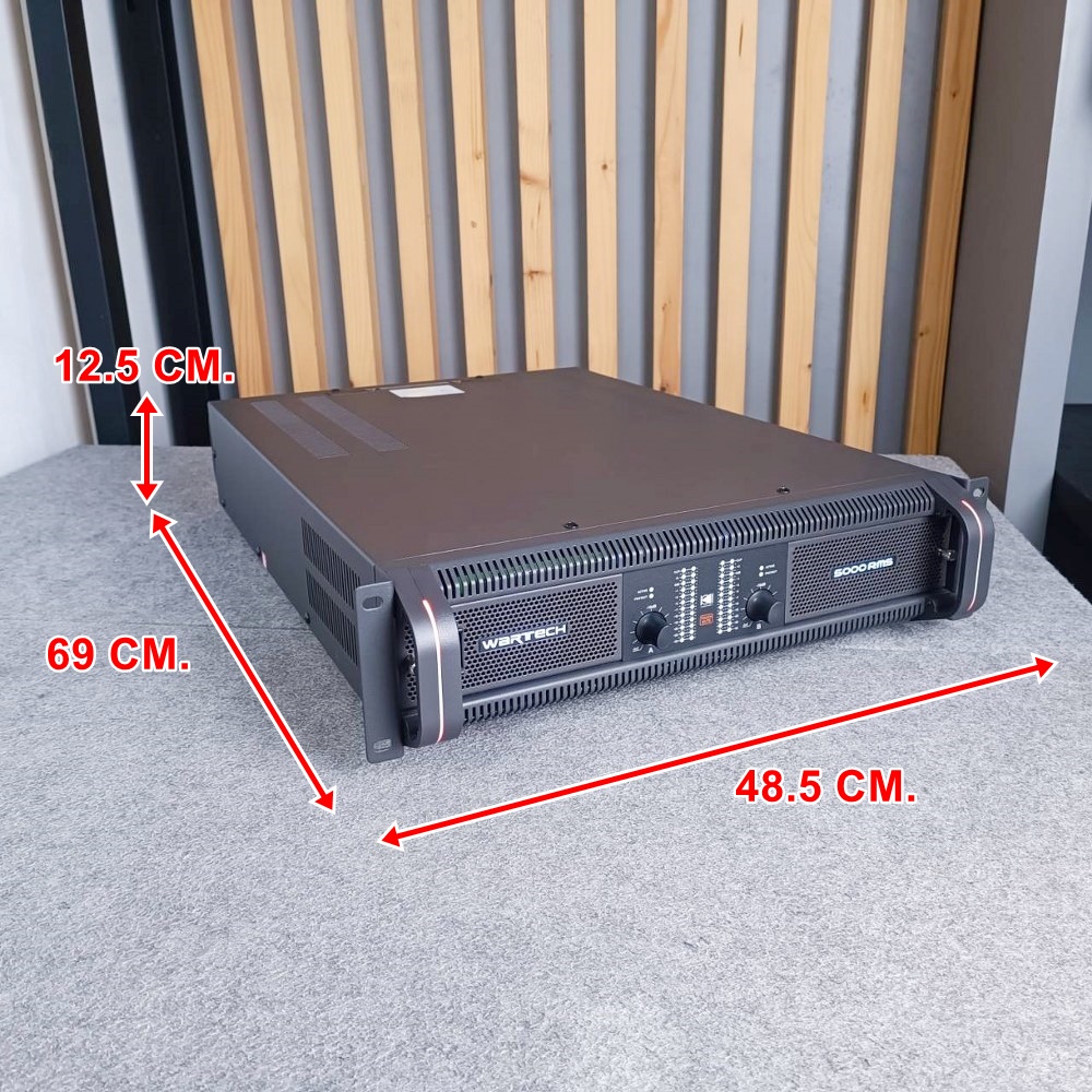 WARTECH 5000RMS-L POWER 50kg. เพาเวอร์แอมป์ WARTECH 5000 RMS POWER AMP WARTECH-5000RMS WARTECH5000RMS เอไอ-ไพศาล