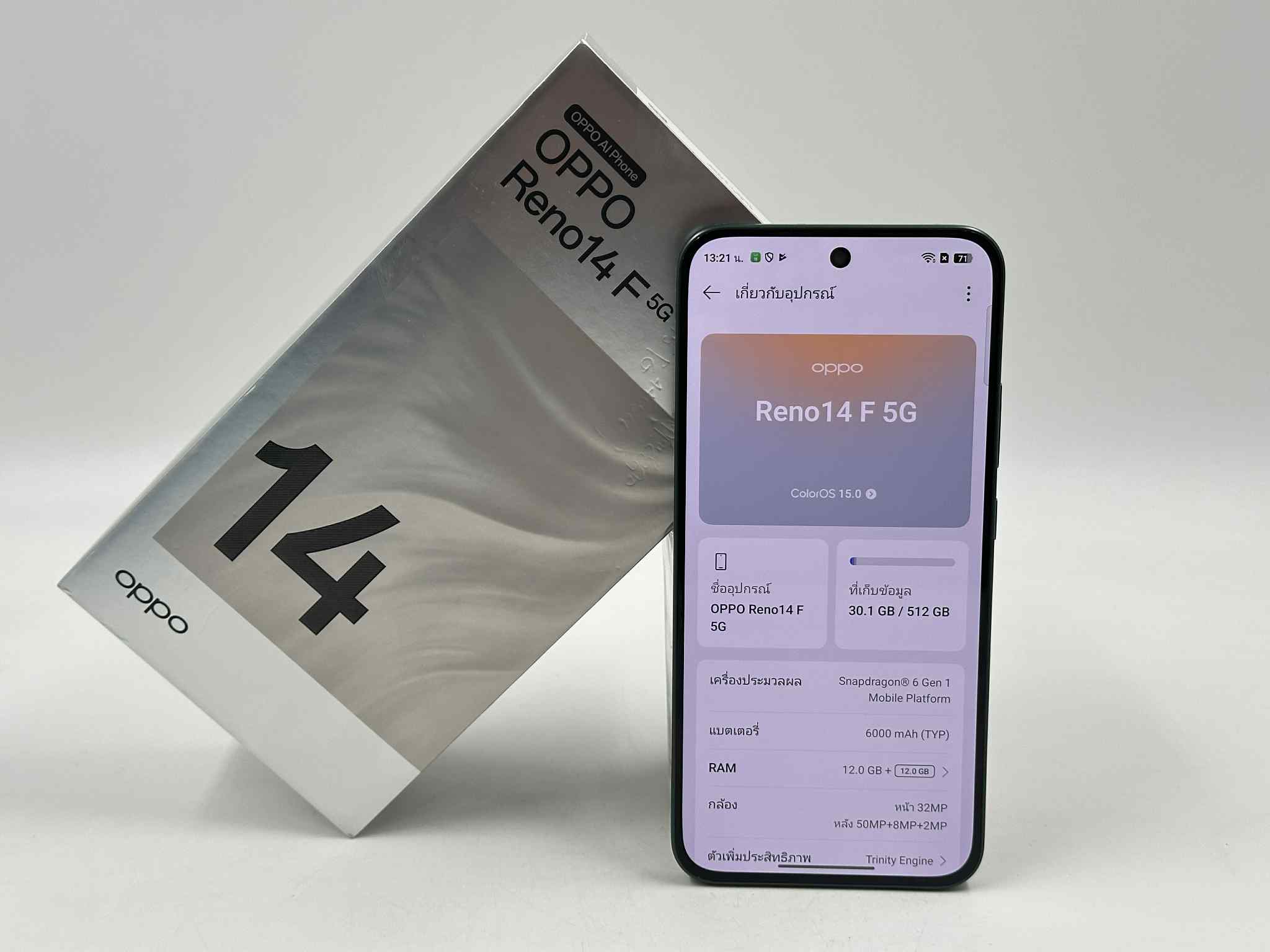 🍯OPPO Reno14 F 5G (12GB+512GB) Luminous Green 🍯 มีปกศ สภาพสวย ครบกล่อง