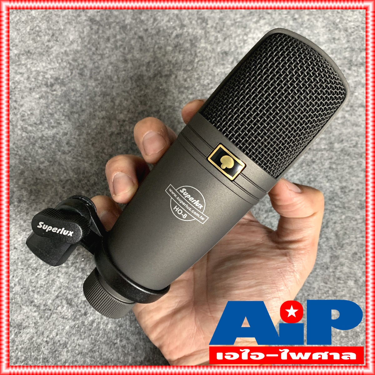 SUPERLUX HO8 ไมค์สตูดิโอ HO-8 ไมค์อัดเสียง HO 8 ไมค์สาย คอนเด็นเซอร์ ไมค์คอนเดนเซอร์ Mic Condenser ไมค์โครโฟน