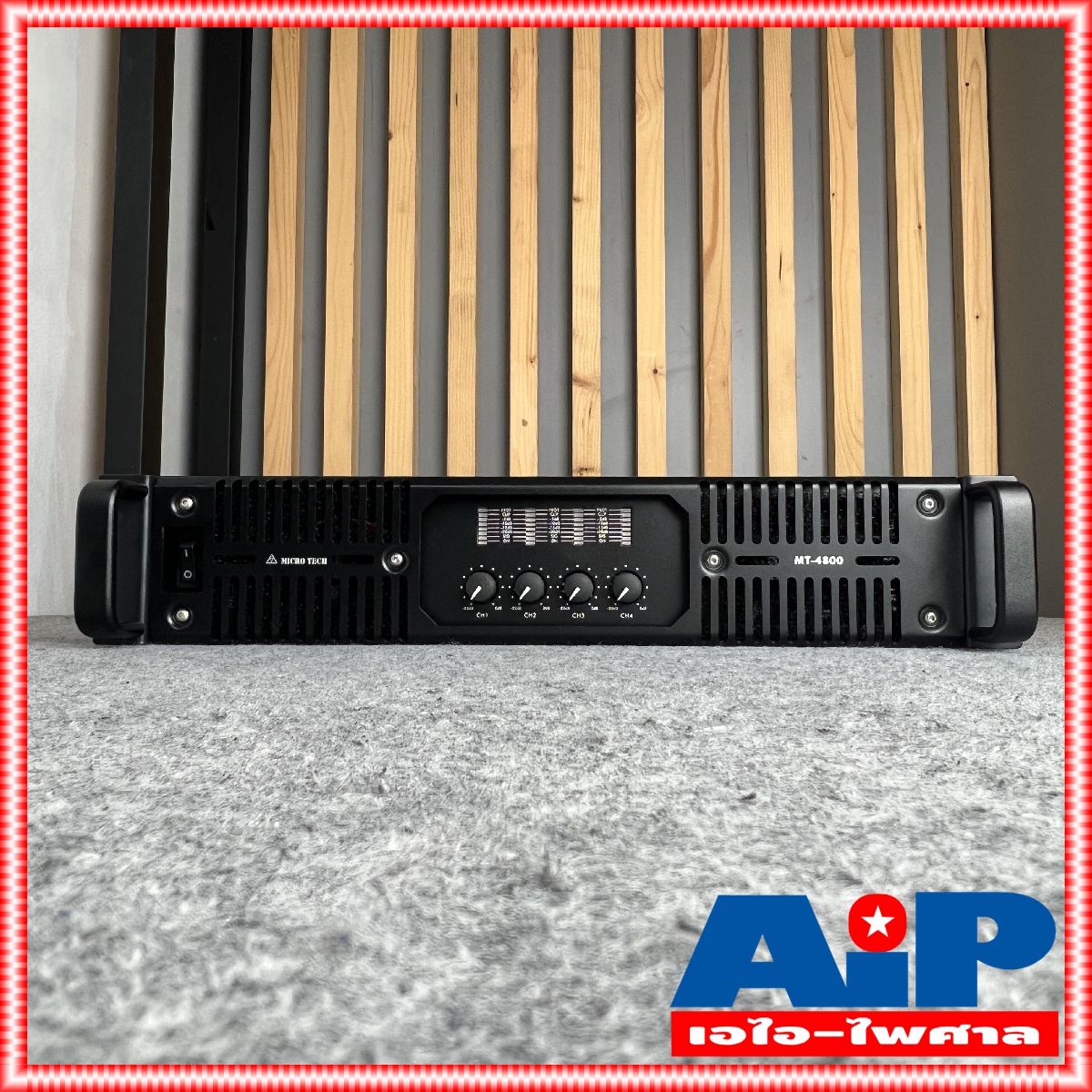 MICROTECH MT-4800 power amp 4CH กำลังวัตต์ 800W ที่ 8โอห์ม / 1200W ที่ 4โอห์ม คลาส H ไฟ 2 สเต็ป MT4800 MT 4800 MICRO TECH +++ ไมโครเทค เอไอ-ไพศาล