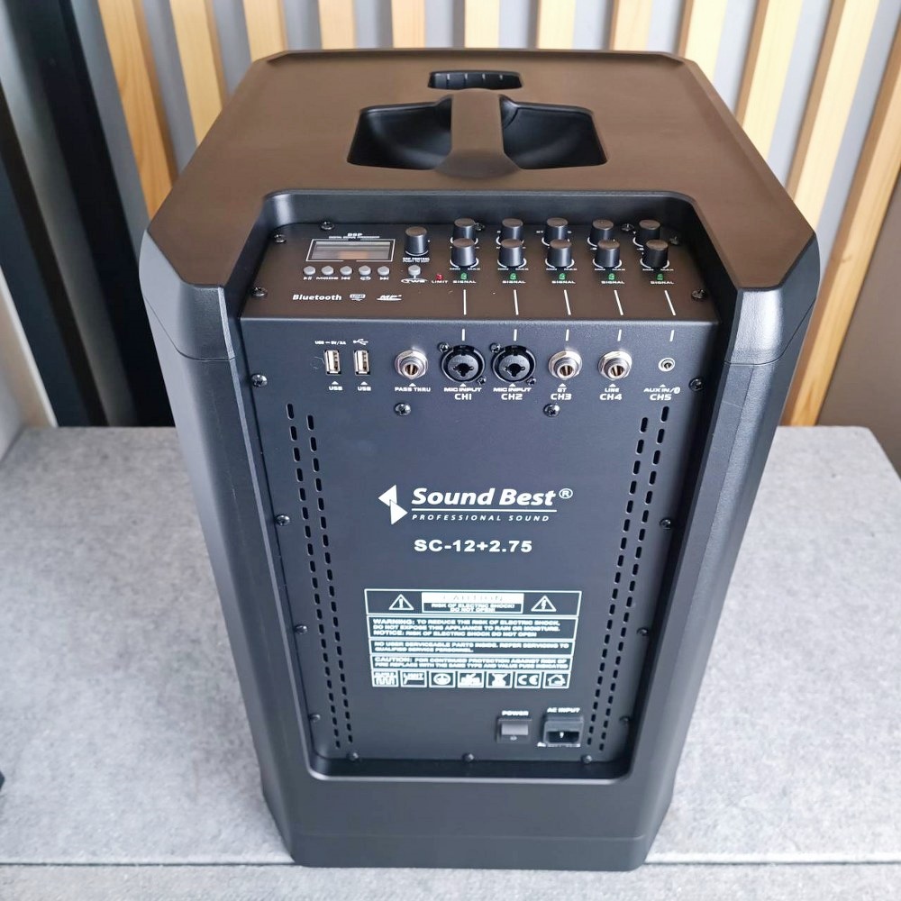 SOUNDBEST SC-12+2.75 ชุด ตู้ลำโพง คอลัมน์ (set2กล่อง) Active Column มีแอมป์ในตัว SOUND BEST ซาวด์เบส SC 12+2.75 SC12+2.75 เอไอ-ไพศาล