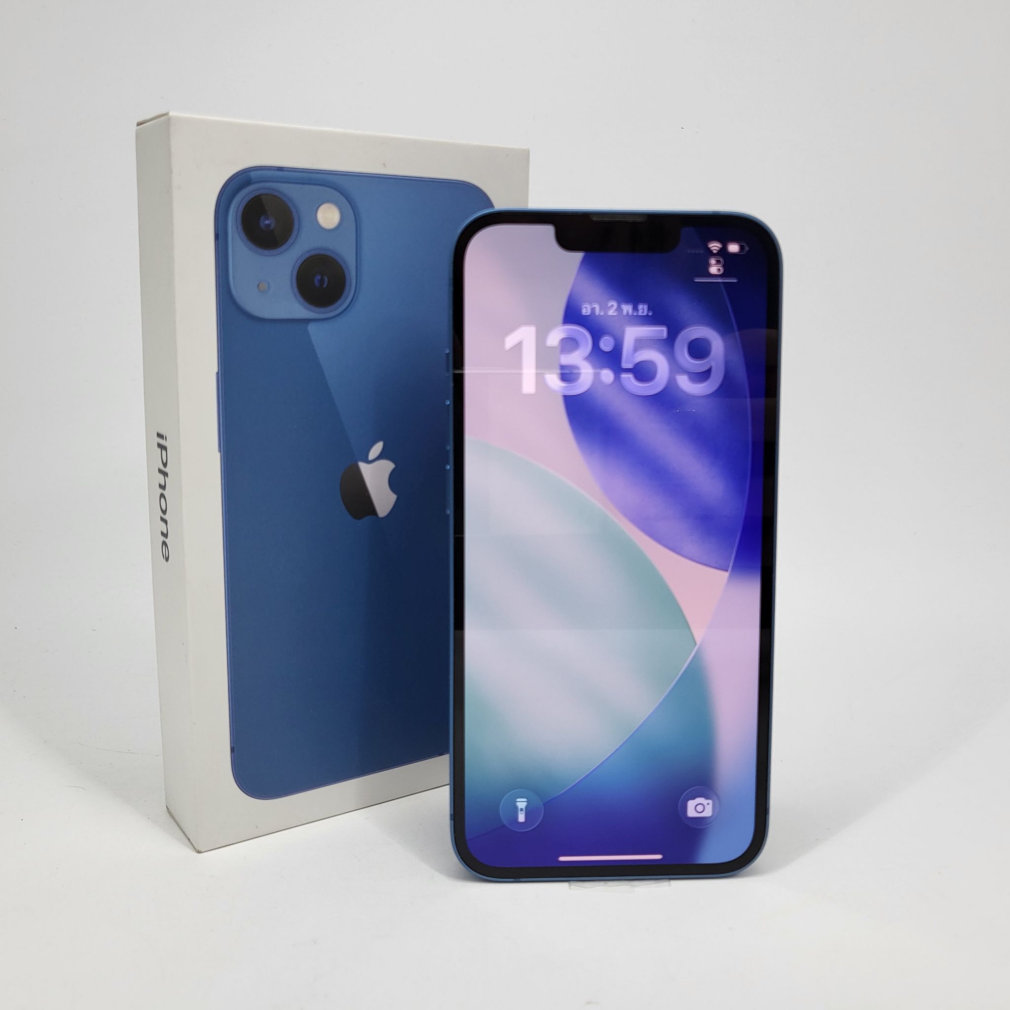 iPhone 13 128GB Blue แบต100% ครบกล่อง ราคาสุดคุ้ม