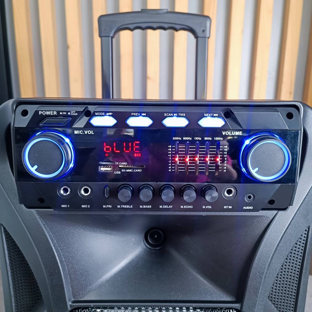 GXL GLP-A1200 ลำโพงล้อลาก12นิ้ว ไมค์ลอย(ถือ2+หนีบ1) มีบูลทูธ Active Speaker GLP A1200 GLPA1200 เอไอ-ไพศาล