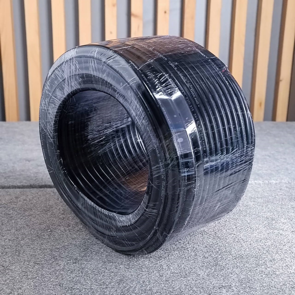 ขด50เมตร CONNEX EVO-215 สายลำโพง ทองแดงแท้ 2x1.5mm สายสีดำ สายลำโพงกลางแจ้ง EVO215 EVO 215 สายลำโพง2คอร์ เอไอ-ไพศาล