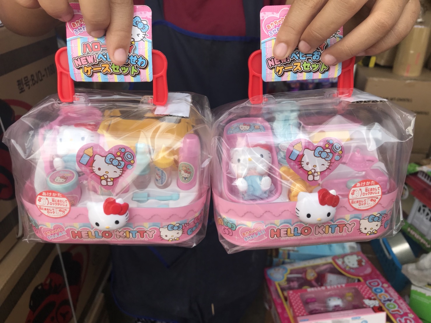 KT-11197 ชุดอาบน้ำเด็กคิตตี้กระเป๋า ลิขสิทธิ์ถูกต้อง