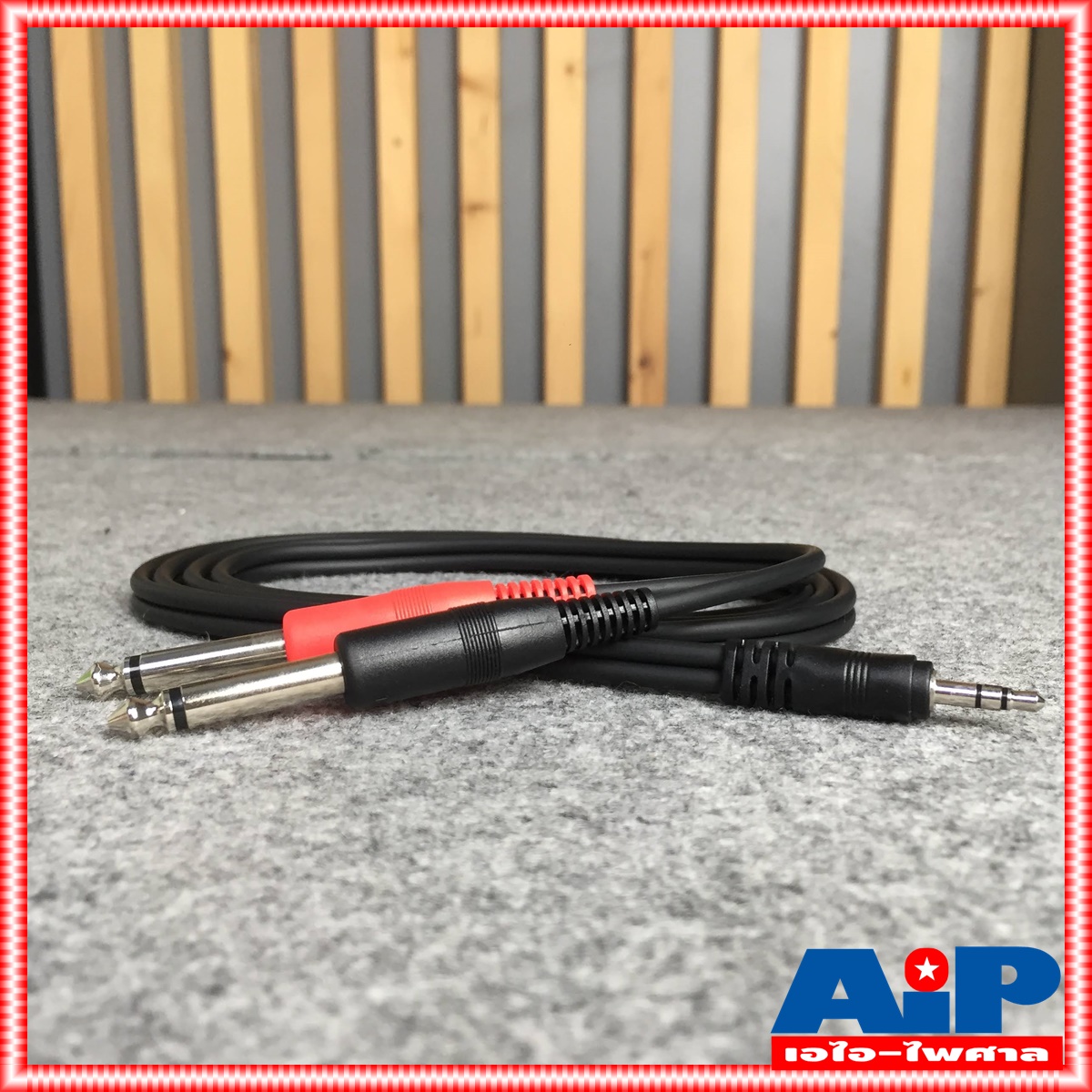 1.5เมตร DYNACOM J015-13 สาย P.TR-ST - P.MICx2 ความยาว 1.5เมตร ไดน่าคอม สาย TR-ST ออก PHONE x2 1.5M สายต่อ คอม เข้า มิกเซอร์