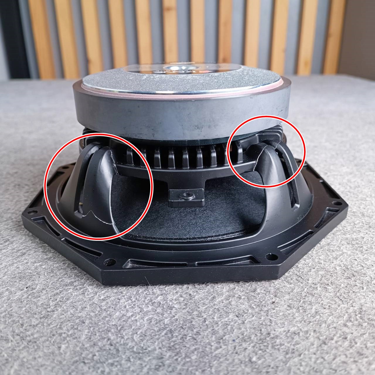 สินค้าเสียหายจากการขนส่ง KANE ชนะเลิศ ลำโพง8" โครงหล่อ วอยซ์เบียด,โครงแตก ดอก ลำโพง KA NE ลำโพง8นิ้ว คาเนะ เอไอ-ไพศาล