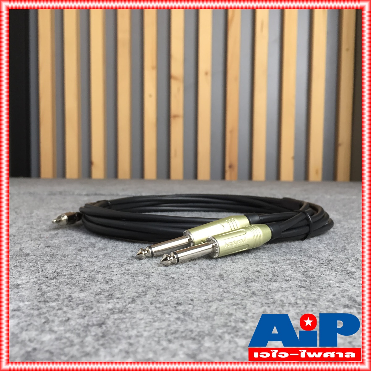 5เมตร AMPHENOL สาย TR-ST - PHONEx2 5M CA52-3333-WB-005 AMPHENOL สายTR-ST-PHONEx2 3M สายสัญญาณ TR-ST ออก ปลั๊กไมค์ โมโน 2หัว ยาว 5เมตร สายคอมเข้ามิกซ์