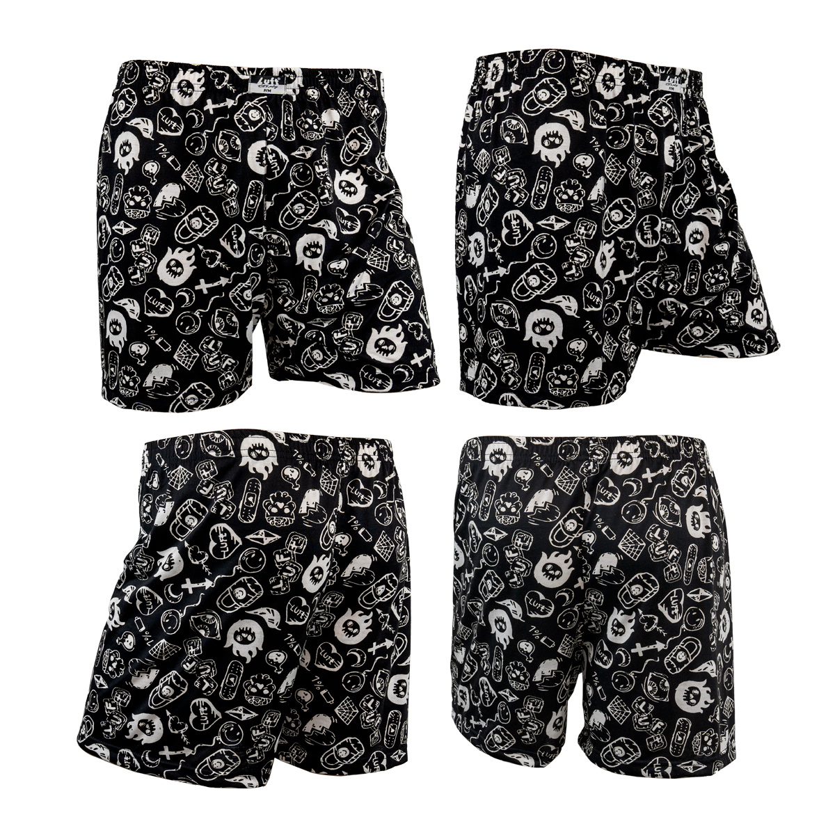 LUFT KNITTED BOXER กางเกงบ๊อกเซอร์ลายพิมพ์ รุ่น L4076 จำนวน 1 ตัว/แพ็ค (มีให้เลือก 6 ลาย)