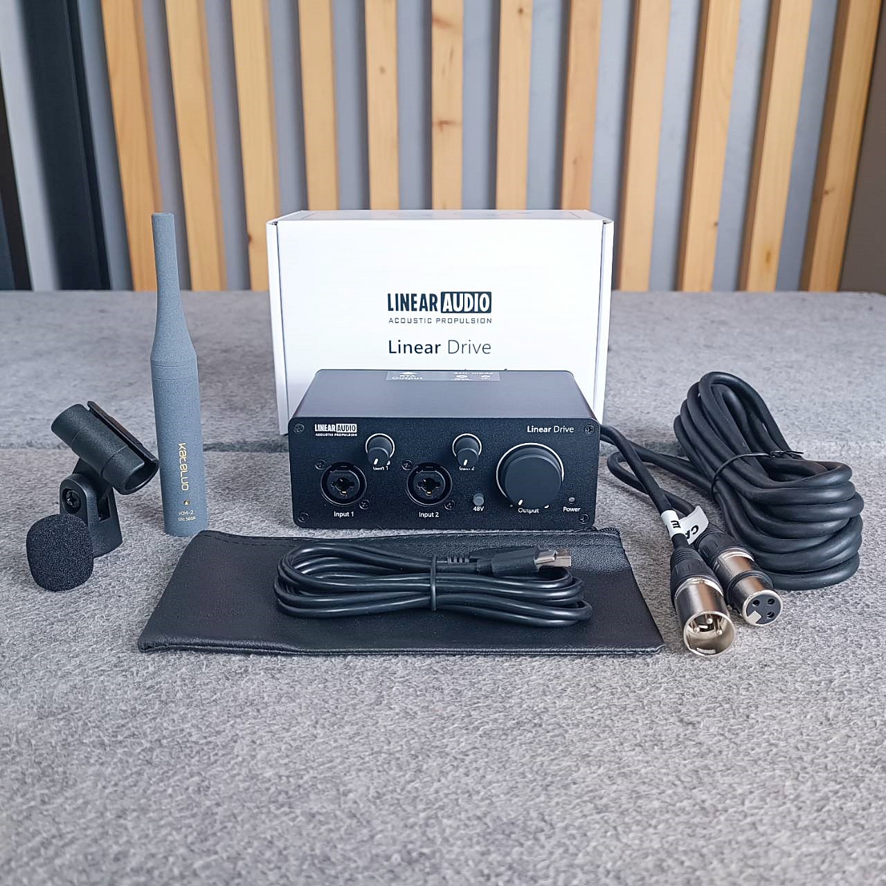 (เครื่อง+ไมค์+สาย) LINEAR AUDIO RTA INTERFACE SET ไมโครโฟน ไมค์วัดจูนเสียง ไมค์ RTA เอไอ-ไพศาล