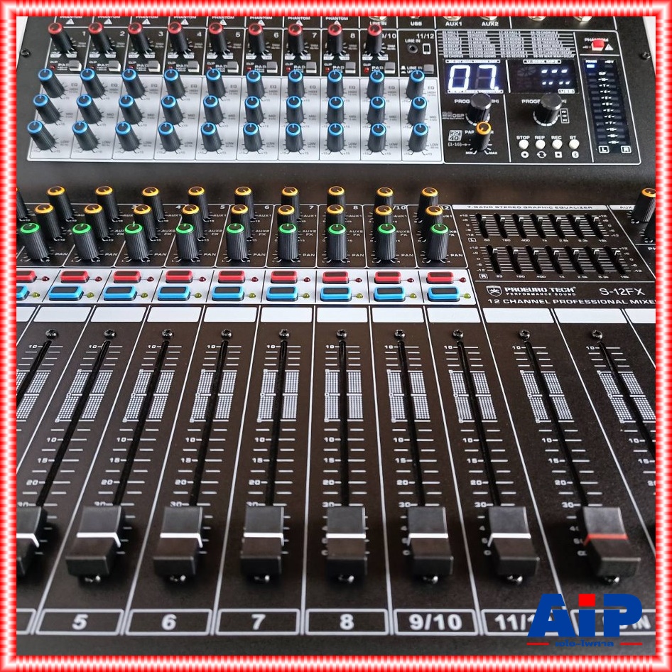 PROEUROTECH S-12FX MIXER มิกซ์ มิกเซอร์ เครื่องเสียง เครื่องปรับแต่งเสียง โปรยูโร่เทค รุ่น SC 12FX SC12FX เอไอ-ไพศาล