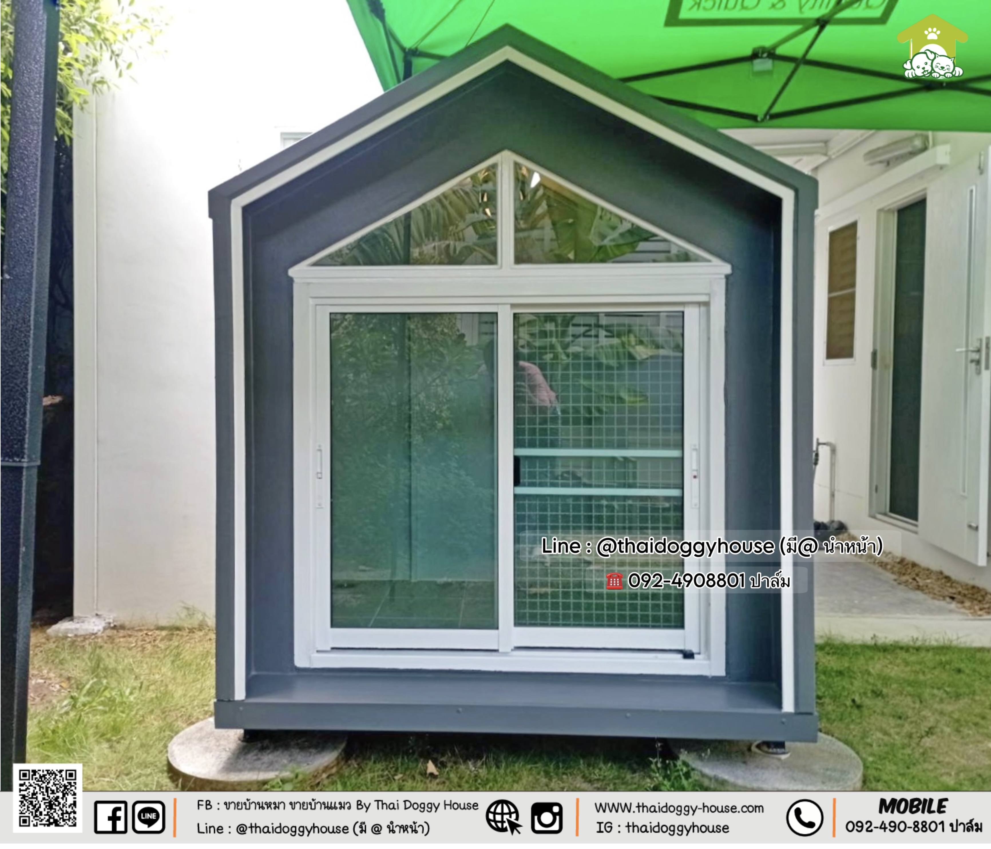 บ้านหมา บ้านแมว 𝐓𝐡𝐚𝐢 𝐝𝐨𝐠𝐠𝐲 𝐡𝐨𝐮𝐬𝗲 แบบบ้าน 𝗡𝗼𝗿𝗱𝗶𝗰 𝗦𝘁𝘆𝗹𝗲