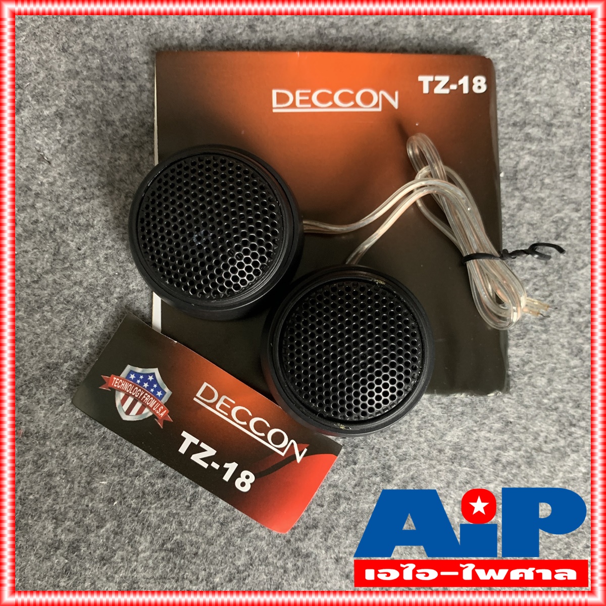 DECCON TZ-18 ลำโพงเเหลมรถ ลำโพงทวิตเตอร์ ลำโพง เสียงแหลม เดคคอน Tweeter ติดรถยนต์ TZ 18 TZ18 เสียงแหลมรถยนต์