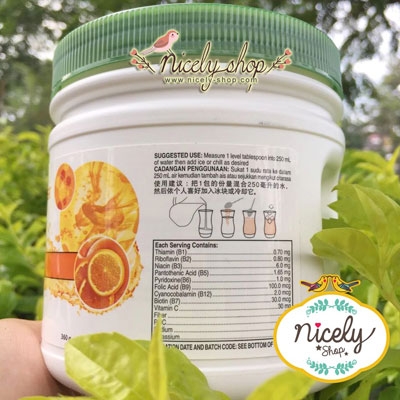 นิวทริไลท์ ไฟโตพาวเดอร์รสส้ม Orange(360g)