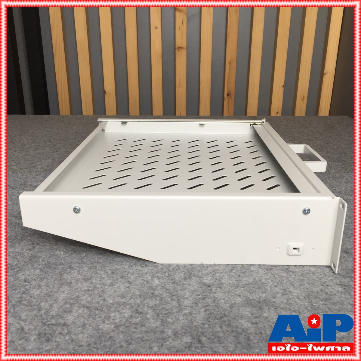 สีขาว NPE SLIDE TRESTLE SUPPORT OS-700 ถาดสไลด์ ถาดรองสไลด์ ถาด สไลด์ ใส่แร็ค วาง มิกเซอร์ OS700 OS 700 เอไอ-ไพศาล