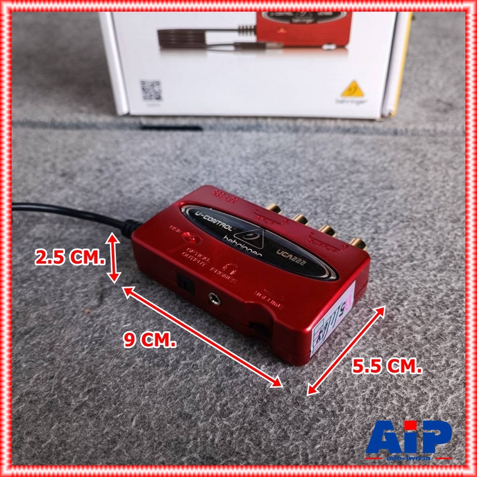 BEHRINGER UCA-222 USB Audio Interface ออดิโออินเตอร์เฟส ความละเอียด 24-bit/192kHz พร้อมปรีไมค์ 2 Input / 2 Output UCA 222 UCA222 เอไอ-ไพศาล +++