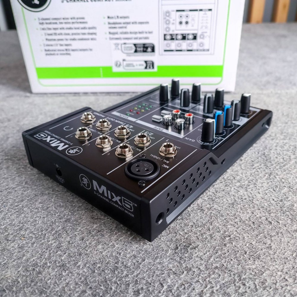 Mackie MIX-5 Mixer มิกเซอร์อนาล็อก ช่องเสียบไมค์ 1 ช่อง มิกเซอร์ MIX 5 MIX5 เอไอ-ไพศาล