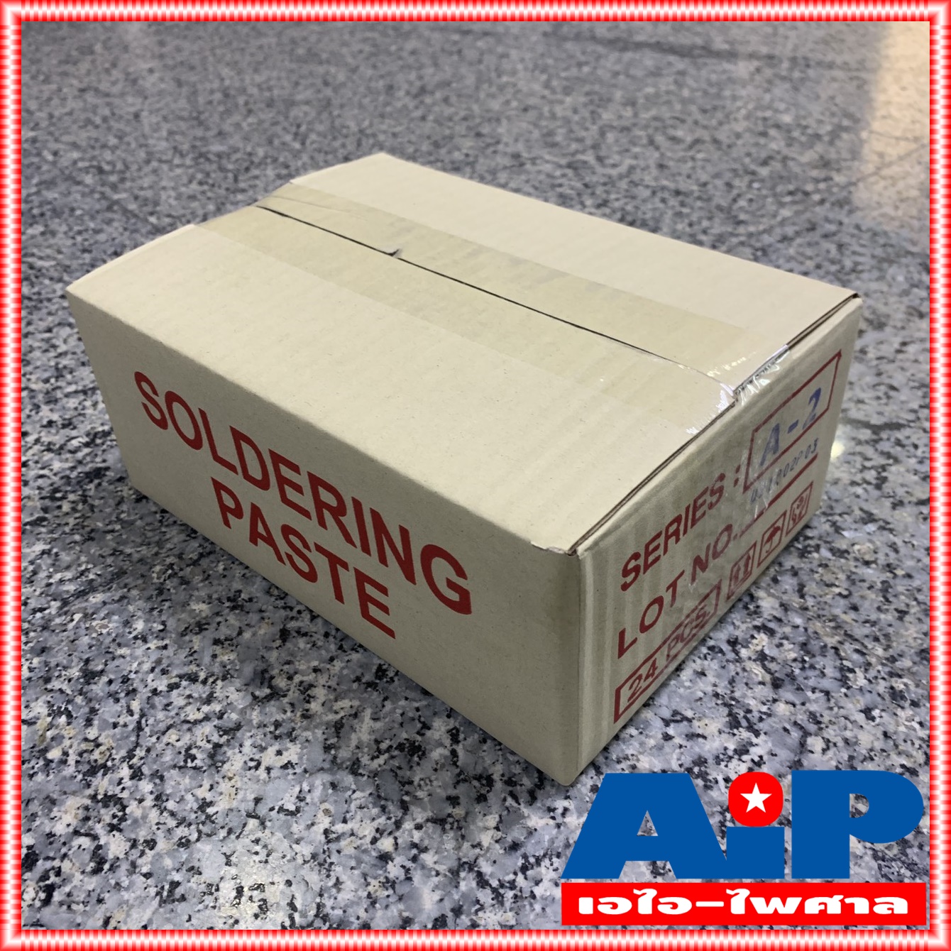 ยกกล่อง24ตลับ ฟักไซด์ หรือ ฟลักซ์ น้ำยาประสานสำหรับบัดกรี ( Flux or Soldering Paste ) ตลับสีเหลือง A2 ใช้ร่วมกับ ตะกั่ว