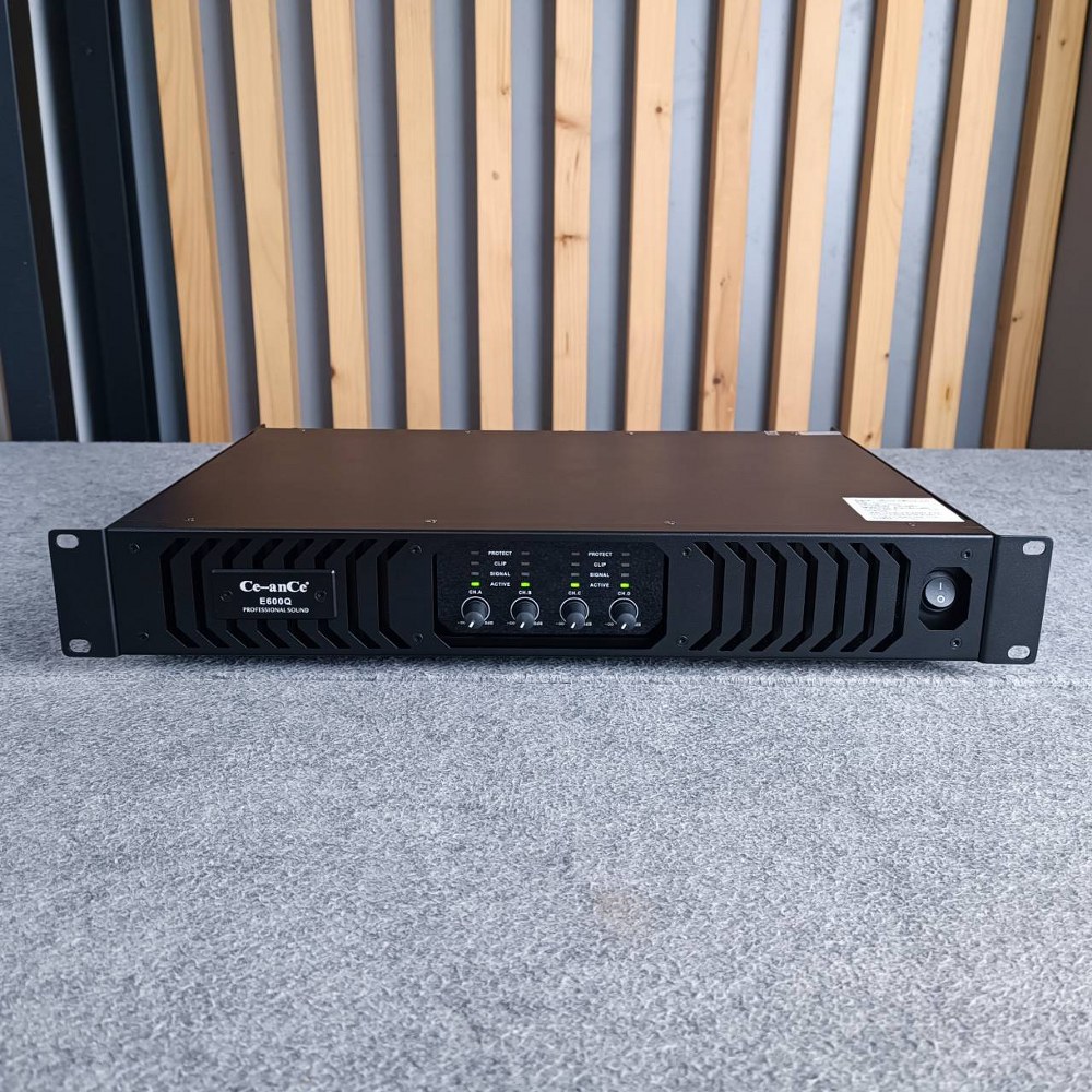 CEANCE E-600Q Power Amplifier 4 CH เพาเวอร์แอมป์ แอมป์ E 600Q POWER E600Q แอมป์ Ce-ance poweramp CE AN CE power amp +++