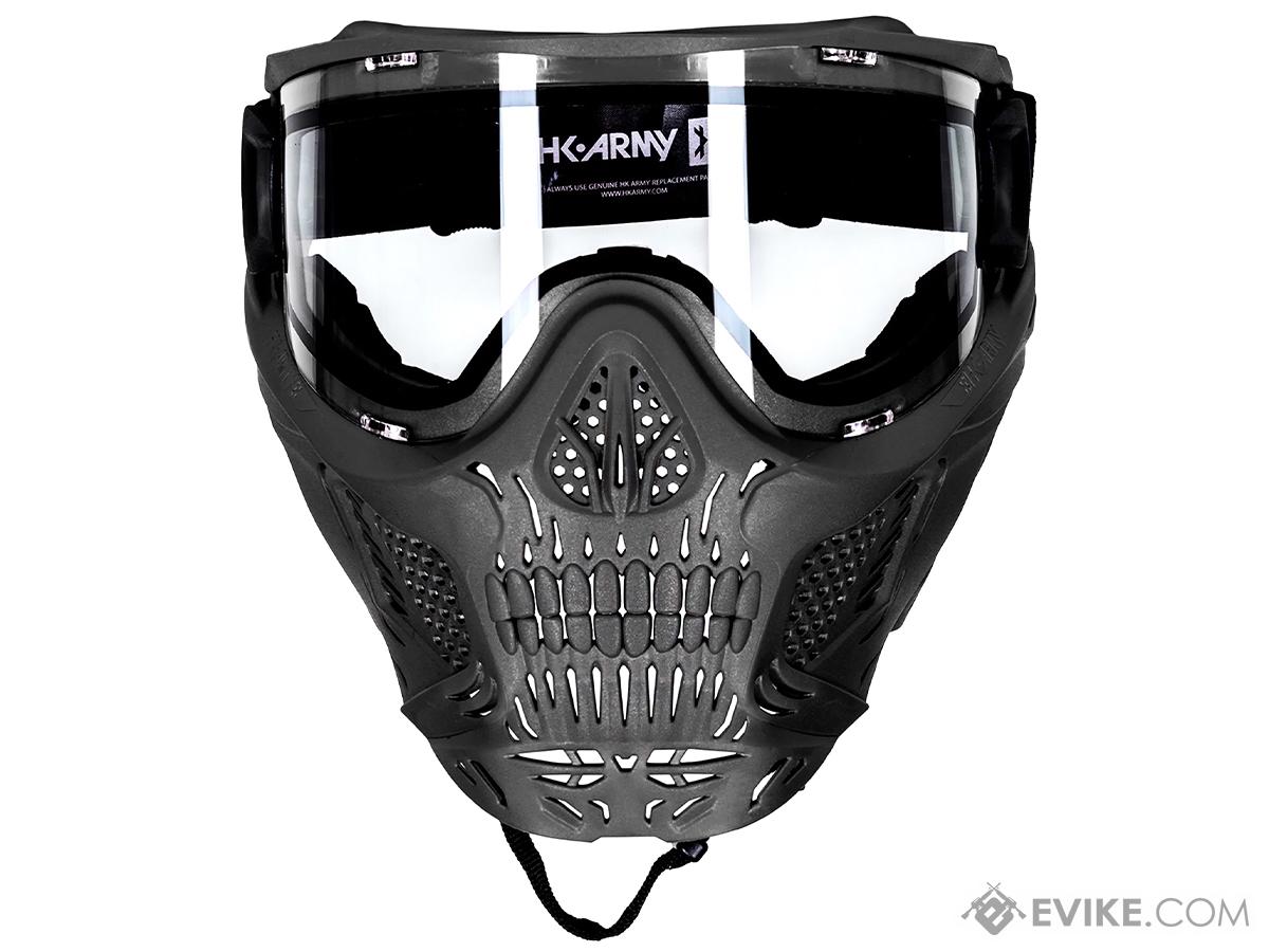 HK Army HSTL Skull Full Face Goggle (Color: Black / Ice Lens)