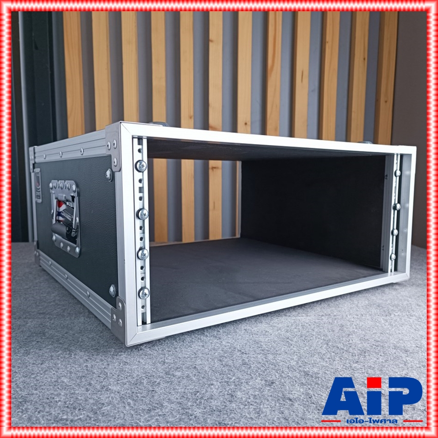 COMPACT RACK BM-4 เปลือยหน้า-หลัง ลึก19นิ้ว สีดำ (ไม่มีฝาปิด) คอมแพ็ค แร็ค BM4 แร็คเครื่องเสียง แร็คเปลือย แร็คแอมป์ เอไอ-ไพศาล