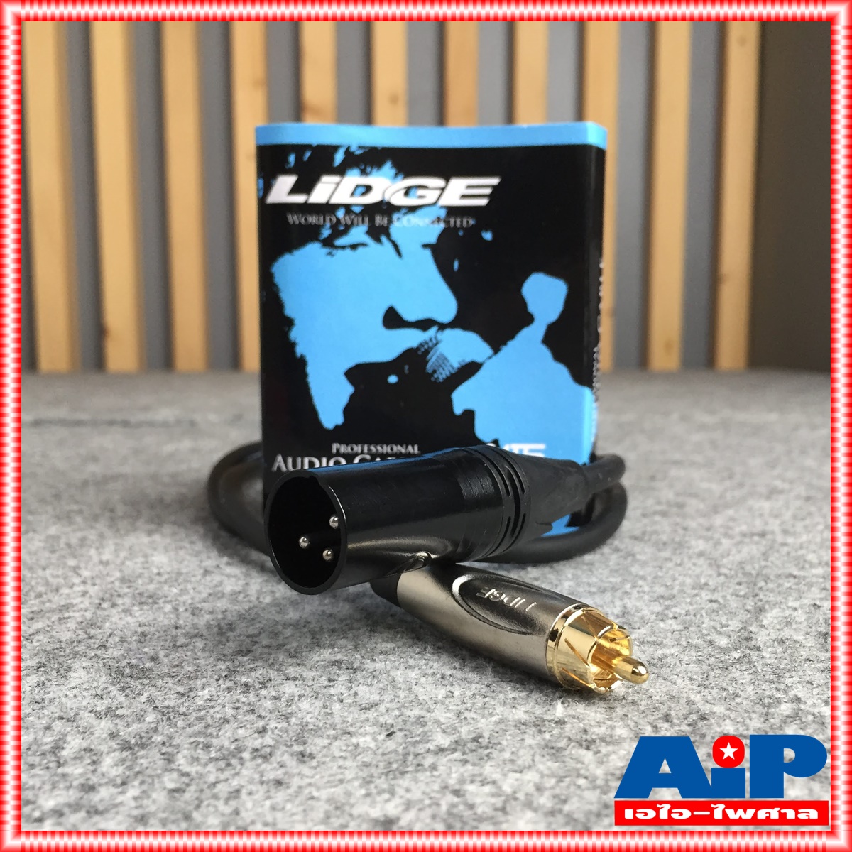 LIDGE YM-398D สาย XLRผู้ - P.RCA 1เมตร YM398D สาย CANNON ผู้ ออก ปลั๊ก RCA ความยาว 1เมตร สายสัญญาณ สายสัญญาณเสียง