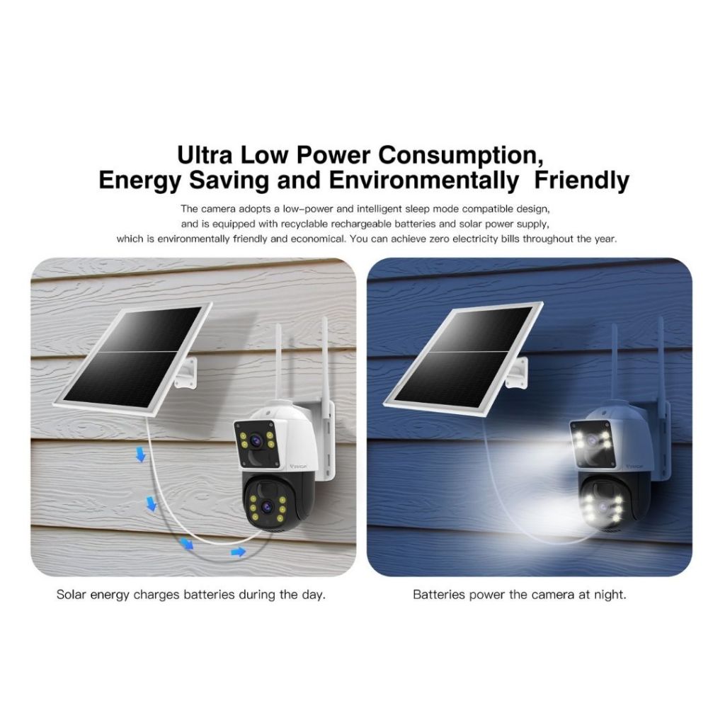 VSTARCAM MODEL BG66DR 4MP 4G Wireless Solar Camera