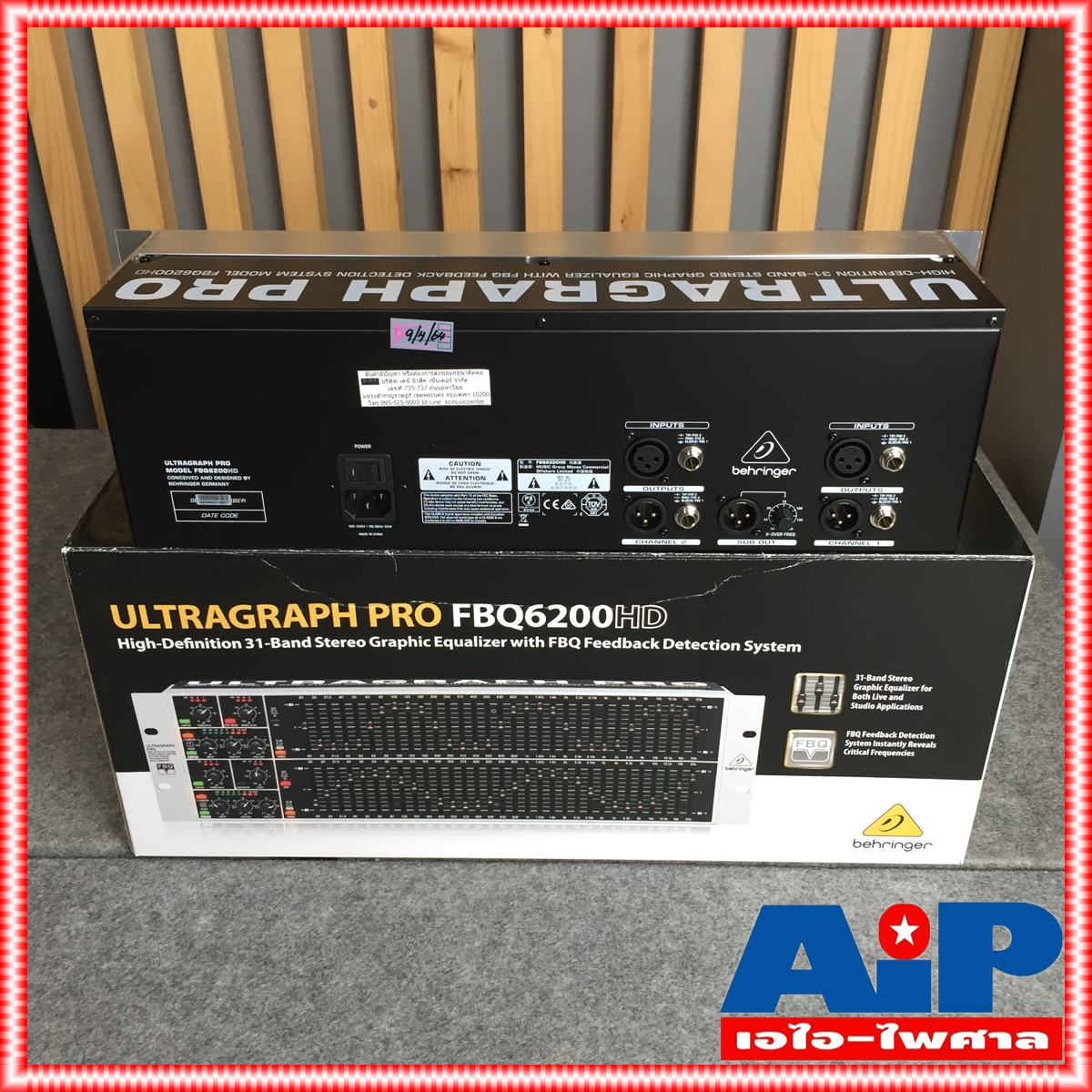 BEHRINGER FBQ6200 EQ เครื่องขยายเสียง เครื่องปรับแต่งเสียง เครื่องเสียง อีคิว FBQ 6200 HD FBQ-6200 +++