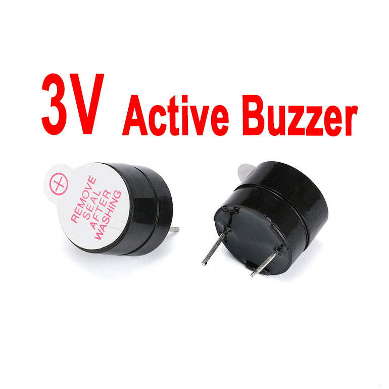 3V Active Buzzer (บัซเซอร์ รวมวงจรกำเนิดความถี่ เข้าไว้ในชิ้นเดียวกัน) TMB12A03