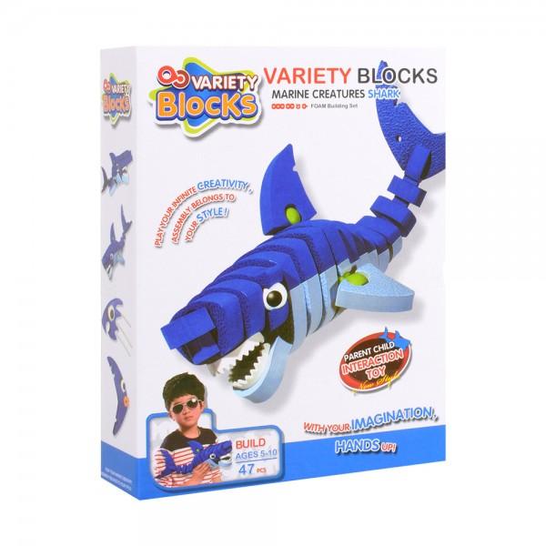 3123 ของเล่นตัวต่อปลาฉลาม บล็อกตัวต่อลายปลา 3D ปลีกกล่องละ. SALE (ของหมด)