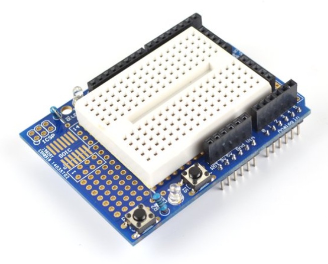 Arduino ProtoShield Mini Prototype Shield พร้อม Mini Breadboard